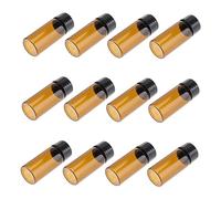 WOFASHPURET 15Pièces Bouteilles Verre Bouchon à Vis de Flacons Échantillons Verre pour Réactifs Chimiques