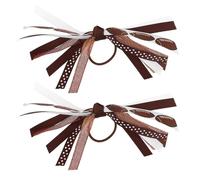 WOFASHPURET 1paire Élastiques De Cheveux De Football Pour Femmes Et Filles Accessoires De Cheerleading Pour Cheveux Scrunchies Sportifs Pour Journées De Design Chic Patchwork