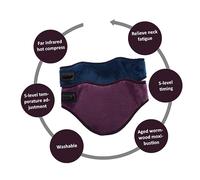 WOFASHPURET 1Pièce Ceinture de Chauffante Électrique Support Cervical USB Soulagement Nuque Durable de Massage Thermique