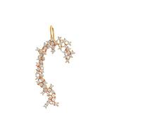 WOFASHPURET 1pièce Ear Clip Brillant Écouteurs Pentagonaux Rhinestone Pour Femmes Accessoire De Mode Élégant