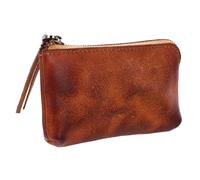WOFASHPURET 1pièce Pochette Cuir Vieilli pour Monnaies Et Écouteurs à Main Pratique Et Élégant Cuir Artisanat