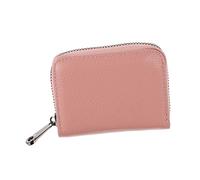 WOFASHPURET 1pièce Porte-Cartes Anti-piratage PU avec Emplacements à Tickets Pratique Et Élégant pour Femmes Zippé Et pour Cartes Bancaires Identités Et Espèces