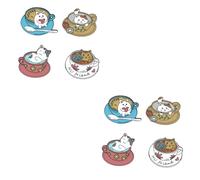WOFASHPURET 2 Ensembles Broche Chat Épingle À Nourrice Broche D'insigne De Vêtements Broche Insigne Broche De Sac À De Vêtements Broche Écusson De Sac Matériau En Alliage 4 Pièces * 2