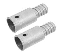 WOFASHPURET 2 pièces Adaptateurs Aluminium pour Manche Connecteurs Filetés de Rallonge de Poignée Lot pour Balai et Vadrouille Installation Facile Sans Outils