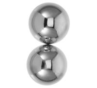 WOFASHPURET 2 Pièces Balles de Massage Acier Inoxydable Boules Chinoises Baoding Solides pour Exercice et Relaxation des Mains des Seniors et Soulagement Du Stress