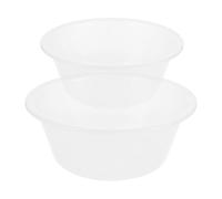WOFASHPURET 2 Pièces Bassin de Multifonction Transparent Bassine pour Seau de Bain Pratique Plastique Durable pour Spa à Domicile