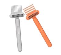 WOFASHPURET 2 Pièces brosse de nettoyage peigne brosse Peigne pour enlever les poils pour pinceau brosse de nettoyage de brosse à cheveux outil de nettoyage de brosse à cheveux pp