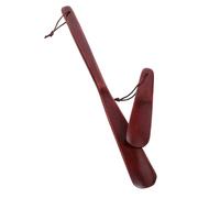 WOFASHPURET 2 Pièces ensemble de chausse-pied en bois seniors trousse chausse-pied de voyage Petit chausse-pied devoir corne de chaussures pour les enfants corne de chaussures portable klaxon