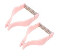 WOFASHPURET 2 pièces Outil Épilation Visage Manuel Épilateur Portable sans Design Ergonomique Antidérapant pour Femmes Élimination Précise des Poils Du Visage