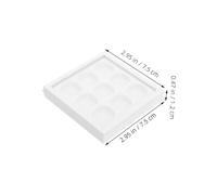 WOFASHPURET 2 Pièces palette de fards à paupières boîtier en plastique transparent fard à paupières bricolage petit étui transparent Maquillage de bricolage contenants de maquillage blanche
