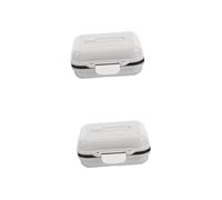 WOFASHPURET 2 Pièces Pilulier Semainier Portable Compartiments Compact avec Suivi Horaire Petite Boîte Pilules pour Voyage Pochette et Organisateur et Polyvalent