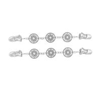 WOFASHPURET 2 Pièces Pinces à Cardigan Vintage Alliage Métallique Clips de Pull Rétro pour Femmes Accessoire Décoratif pour Écharpe et Chandail Lot