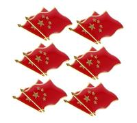 WOFASHPURET 20 Pièces Broches Drapeau National Étoile à Branches Rouge Pin Patriotique pour Identité Nationale Accessoire Polyvalent pour Vêtements Sacs et Fêtes Nationales