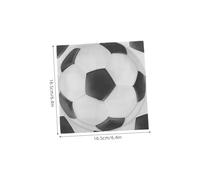 WOFASHPURET 20 Pièces Serviette Imprimée Au Football Serviettes De Table De Football Fournitures De Fête Sur Le Thème Du Football Serviettes De Sport De Football Papier
