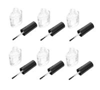 WOFASHPURET 20pièces Flacons Vides de Vernis à Ongles Pinceau pour Manucure Maison Rangement de Vernis