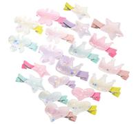 WOFASHPURET 20pièces Lot De Pinces Cheveu Pour Garçon Fille Pinces Décoratives Étoiles Et Cœur Pour Petites