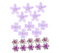 WOFASHPURET 20pièces Pince à Cheveux Fleur Petites Pinces à Cheveux Forme De Fleur Jolies Violettes Tresses Franges