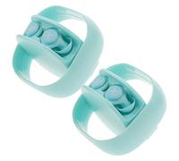 WOFASHPURET 2ensembles Bouchons Oreille Silicone Réutilisables Confortables Anti-bruit Pour Sommeil Et Concentration Protection Sonore Avec Étui Bleu