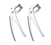 WOFASHPURET 2pcs Pince Anti-chaleur en Alliage D'aluminium Poignée Ondulée et Antidérapante pour Pot et Bol, Accessoire la Cuisine Sûr pour Four et Micro-ondes