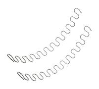 WOFASHPURET 2pcs Ressorts de Remplacement pour Canapé en Fil Métallique Serpentiforme Noir, Installation Facile, Compatible Universellement pour Réparation Siège et Mobilier