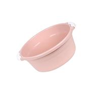 WOFASHPURET 2pièces Bassine Plastique Ronde Spacieuse Anti-dérapante Pour Salle De Bain Et Cuisine Bassin Lavage Et Polyvalent Couleur Rose Nordique Usage Domestique