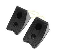 WOFASHPURET 2pièces Cales De Roue Plastique Triangulaires pour Voiture Cales De Roue De Secours De Voiture Noires Blocs De Blocage De