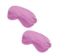 WOFASHPURET 2pièces Masque De Sommeil Soie Ajustable Couverture Pour Yeux Couleur Violette Pour Sommeil Réparateur Et Apaisant