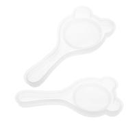 WOFASHPURET 2pièces Moule Silicone Pour Brosse à Cheveux Oreilles Ours Moules Réutilisables Pour Résine Époxy Pour Projets Et Créations Artisanales