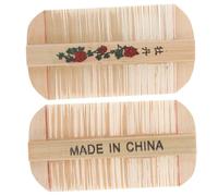 WOFASHPURET 2pièces Peigne à Dents Fines Bambou Naturel Double Face pour Chien Chat Animal de Compagnie Toilettage Précis et Élimination des Pellicules