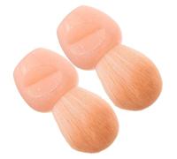 WOFASHPURET 2pièces Pinceaux à Poussière Pour Ongles Et Blush Brosse Mini Makeup Portable Pour Application De Maquillage Et Nettoyage Des Ongles Outil Pratique Pour Voyage Et Touch-ups