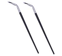WOFASHPURET 2pièces Pinceaux De Maquillage Pour Inférieurs Set De Brosse Courbée Pour Application De Mascara Et Sourcils Outil Pratique Et Portable Pour Professionnels Et Particuliers