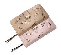 WOFASHPURET 2pièces Pochette à Longue Portefeuille avec Motif Rangement Pratique pour De Crédit Et Identité