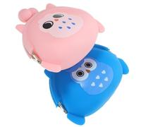 WOFASHPURET 2pièces Porte-Monnaie Silicone Mignon Petit pour Femmes Et Garçon Fille Pratique pour Écouteurs Petites Monnaies Design Simple Et Léger Évite Le Désordre Le à Main