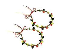 WOFASHPURET 2pièces Wreath Headwear Floral Hair Accessories for Women Creative Travel Hair Decor for Holidays and Events