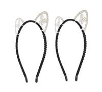 WOFASHPURET 3 Pièces Bandeau à Oreilles de Chat Décoration de Fête pour Halloween et Cosplay Accessoires Mignons et Filles