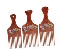 WOFASHPURET 3 pièces Peigne à Cheveux Vintage pour Hommes Peigne à Dents Longues Multifonction Coiffage Précis Doux et Démêle Accessoire Coiffure Robuste et Confortable