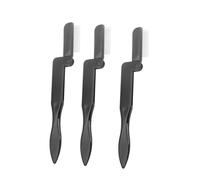 WOFASHPURET 3 pièces Peigne Sourcils et Cils Pliable pour Maquillage Précis Brosse Professionnelle pour Séparer et Discipliner Poils Outil Compact Noir pour Look et Naturel