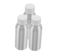 WOFASHPURET 3 Pièces Reusable Aluminum Travel Bottles With Screw Caps Skincare And Makeup Remover Containers For Essential Oils And Perfumes