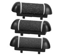 WOFASHPURET 3 pièces Têtes de Rechange pour Râpe Électrique Abrasifs Extra Grossiers Noirs Kit Remplacement Pédicure Doux et Exfoliation Précise pour Peau Rugueuse
