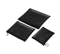 WOFASHPURET 3 pièces Trousse de Maquillage Mesh Noir Ensemble Rangement pour Cosmétiques Sac de Toilette Portable et Filles pour Voyage et Organisation Quotidienne