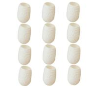 WOFASHPURET 30 pièces Natural Silkworm Face Cleaner Balls Exfoliant Doux pour Soins Visage Gommage Naturel Purifiant et Éliminant Points Noirs Boules Blanches pour Nettoyage Profondeur
