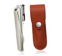 WOFASHPURET 360degré Nail Cutter Rotatif Avec Coupe- Pour Clipper Ergonomique Avec Étui Cuir Et