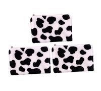WOFASHPURET 3pièces Mini De Rangement Peluche Vache Pochette à Monnaie Adorable pour Changement