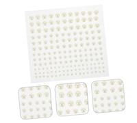 WOFASHPURET 4 feuilles Autocollants de Perles Auto-adhésifs Multi-usage Mixte pour Maquillage Visage Corps DIY Scrapbooking et Décoration