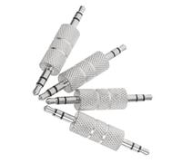 WOFASHPURET 4 Pièces Adaptateur Audio Mâle-Mâle 3,5 MM Connecteur de Conversion pour Microphone et Casque, pour Prolongation Câble Audio à Domicile