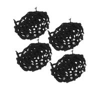 WOFASHPURET 4 Pièces Chignon Garçon Fille Lot de Filets à Élégants pour Danse et Ballet Accessoires de Unisexes pour Filles et Femmes