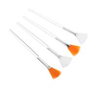 WOFASHPURET 4 pièces Pinceau Forme de Vent pour Masque Facial Brosse Souple pour Applicateur de Soins Peau Outil de Beauté Pratique pour Gommage et Masques Exfoliants