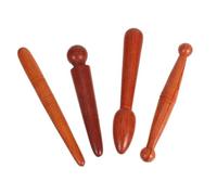 WOFASHPURET 4 pièces Set de Bâtons de Massage en Matière Naturelle pour Points de Déclenchement Outil Manuel de Réflexologie pour Cou et Mains Fatigue