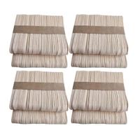 WOFASHPURET 400 Bâtonnets en Bois Naturel Non Ciré sans Écharde pour Bricolage et Glace, 93x10x2 Mm, pour Usage en Classe ou Fêtes D'anniversaire