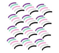 WOFASHPURET 48 Pièces Rubber Eyelash Curler Pads Soft Silicone Lash Curler Refill Replacement With Storage Box For Natural Curl